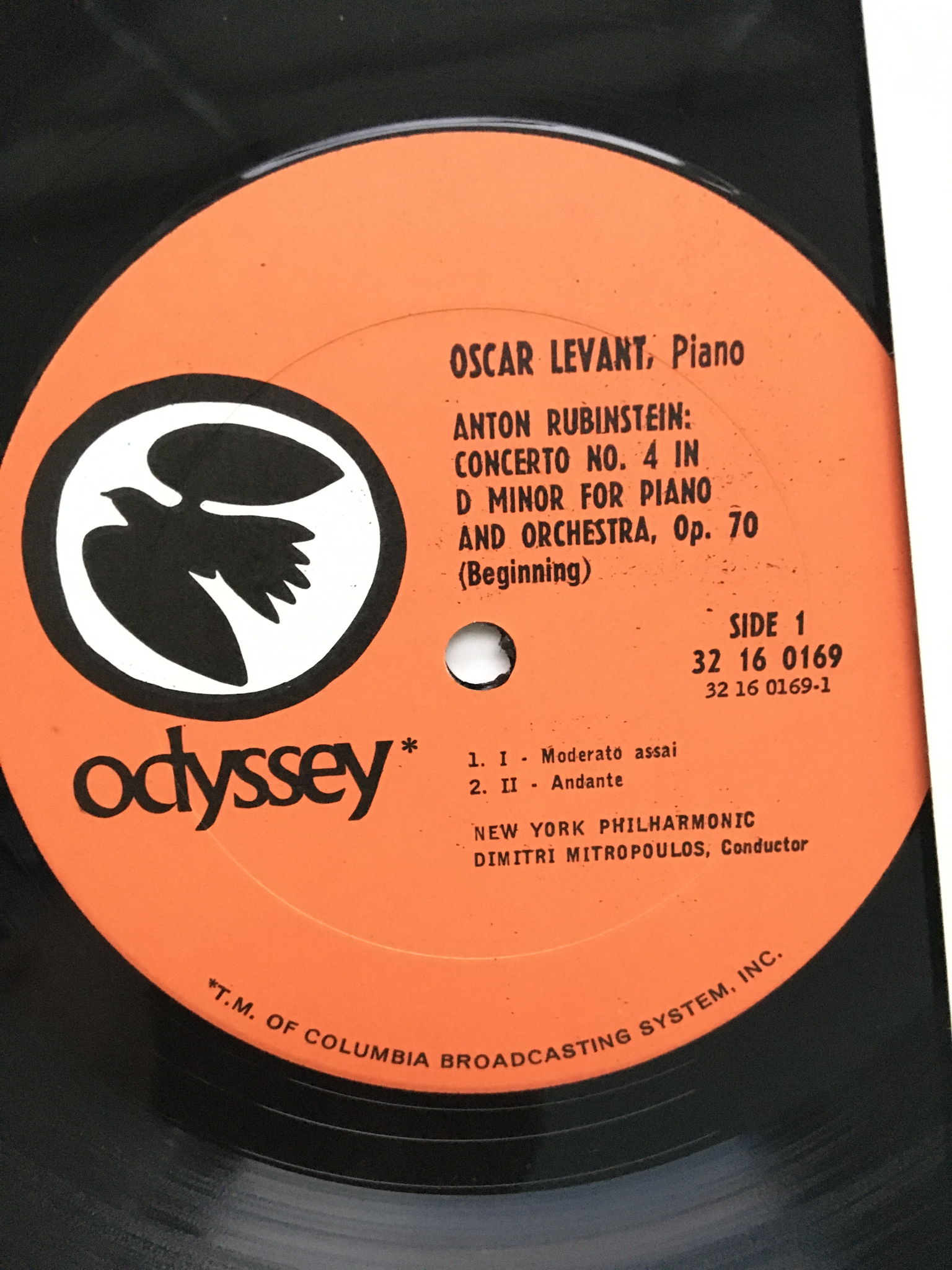 Oscar Levant Rubinstein lp record Odyssey  Mitropoulos ... 4