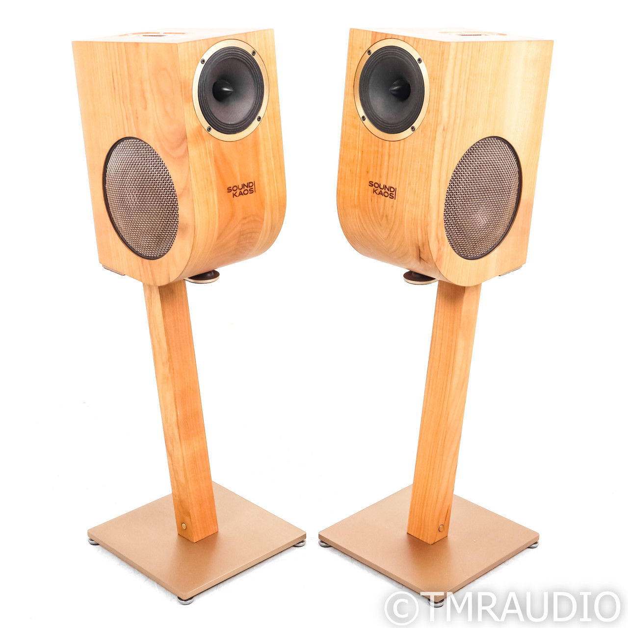 Soundkaos Vox 3a Bookshelf Speakers; Cherry Pair w/  (7...