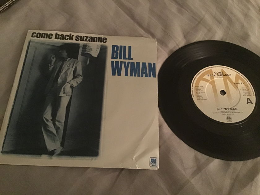 Bill Wyman Come Back Suzanne UK 45 With Picture Sleeve Vinyl NM