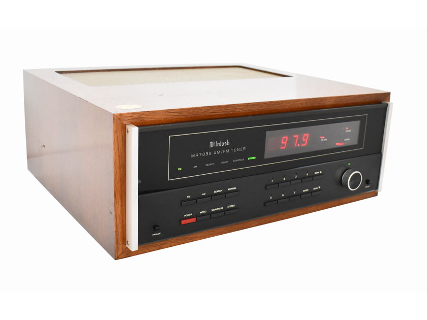 McIntosh MR 7082 Solid State AM/FM Stereo Digital TUNER Radio w/ Wood Case MR7082
