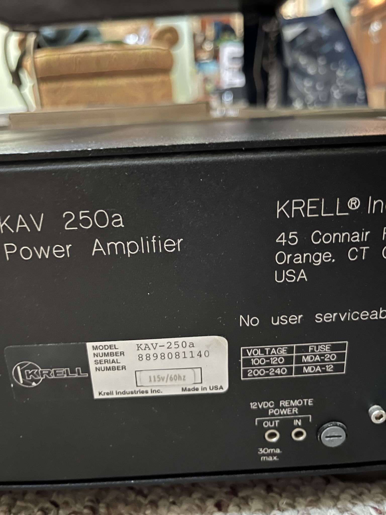 Krell KAV 250a one channel stopped working 7