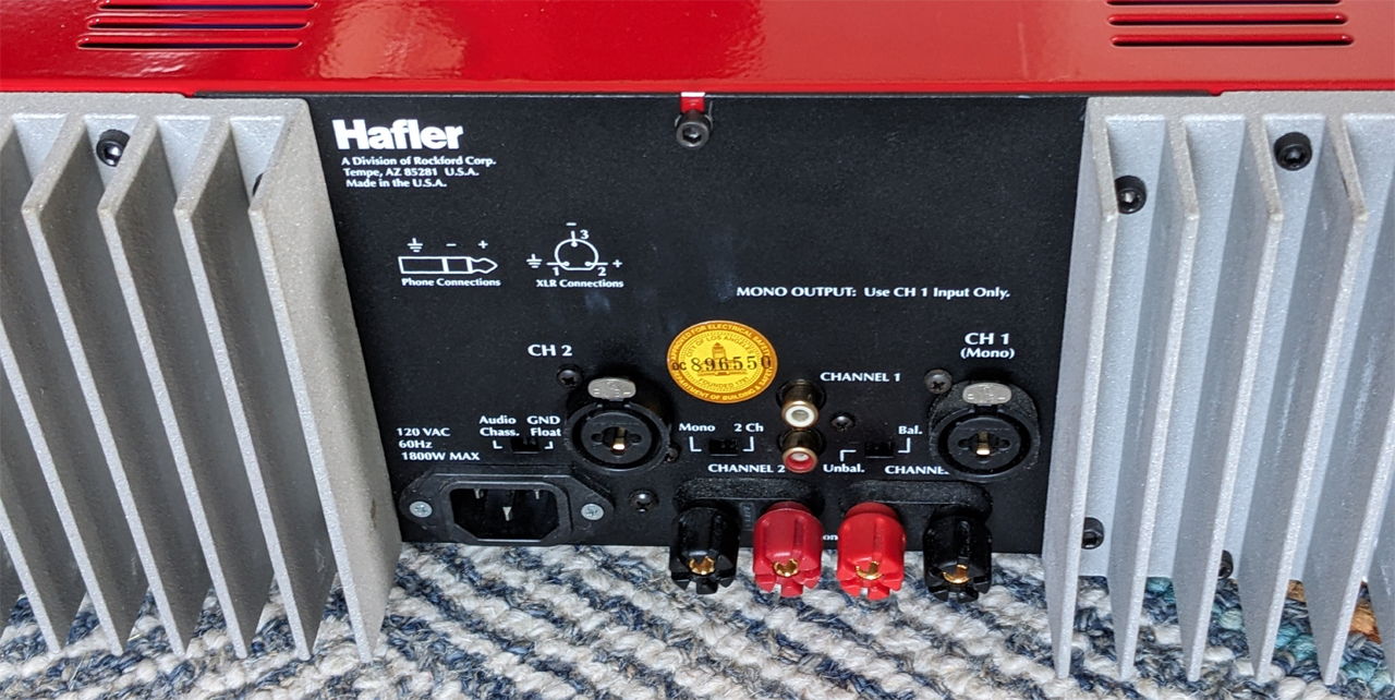 Hafler 9505 power amplifier (250wpc) 5