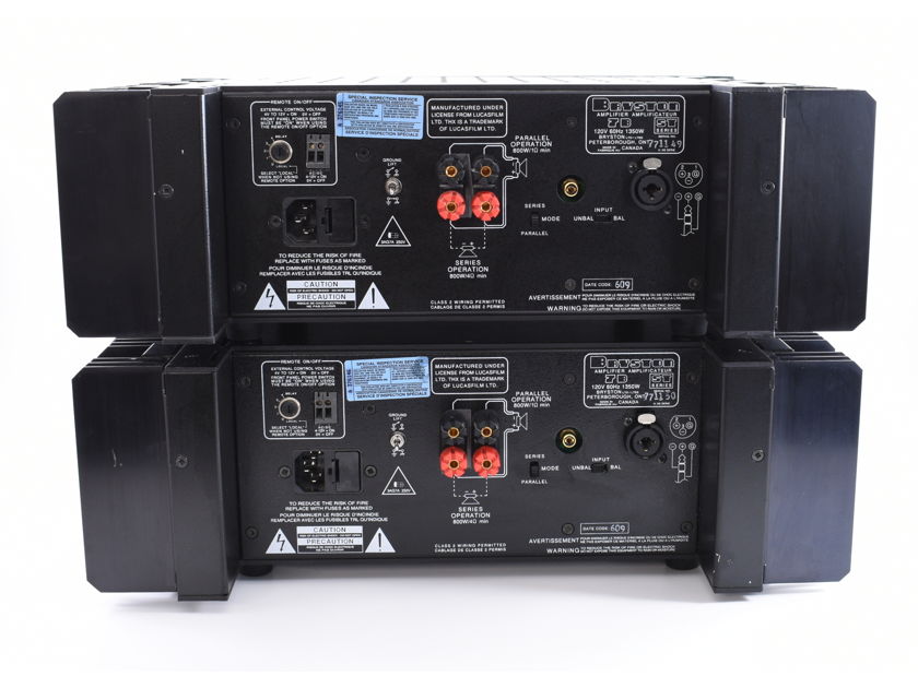 Bryston 7B ST THX Power Amplifiers Pair Monoblock - #771149 & #771150