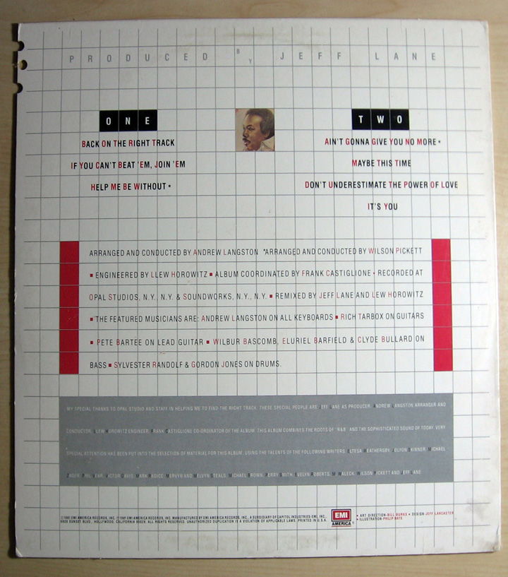 Wilson Pickett - Right Track 1981 NM- Vinyl LP EMI Amer... 2