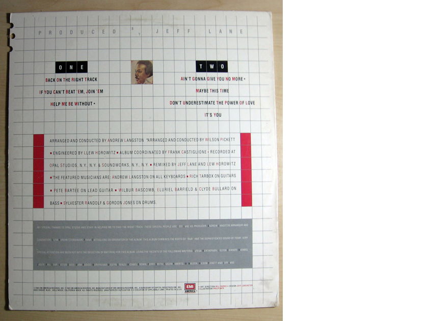 Wilson Pickett - Right Track 1981 NM- Vinyl LP EMI America SW-17043