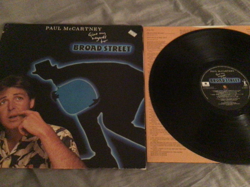 Paul McCartney Parlophone UK Vinyl LP Give My Regards To Broadstreet