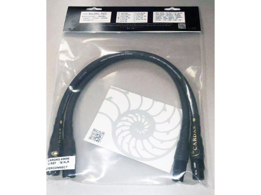 CARDAS Golden Reference Interconnect Cables (1M): NEW-In Bag; 55% Off