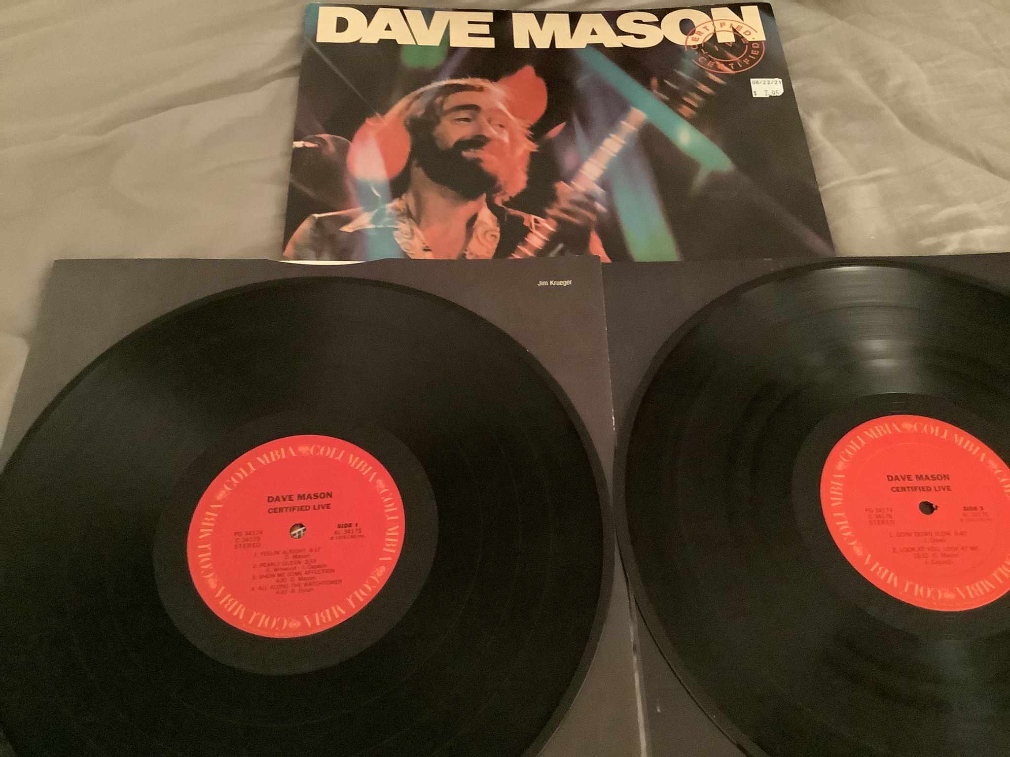 Dave Mason 2LP Columbia Records  Certified Live