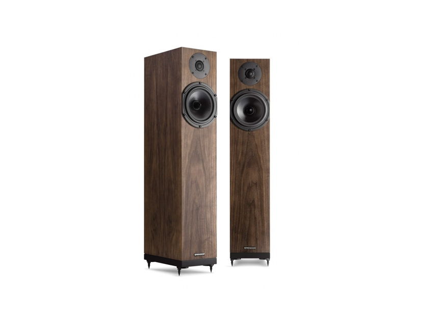 Spendor A4 Floorstanding Speakers; Natural Walnut Pair (New w/ Warranty) (28867)