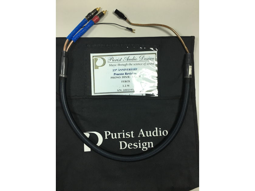 Purist Audio Design 25th Anniversary DIN to RCA Phono Cable