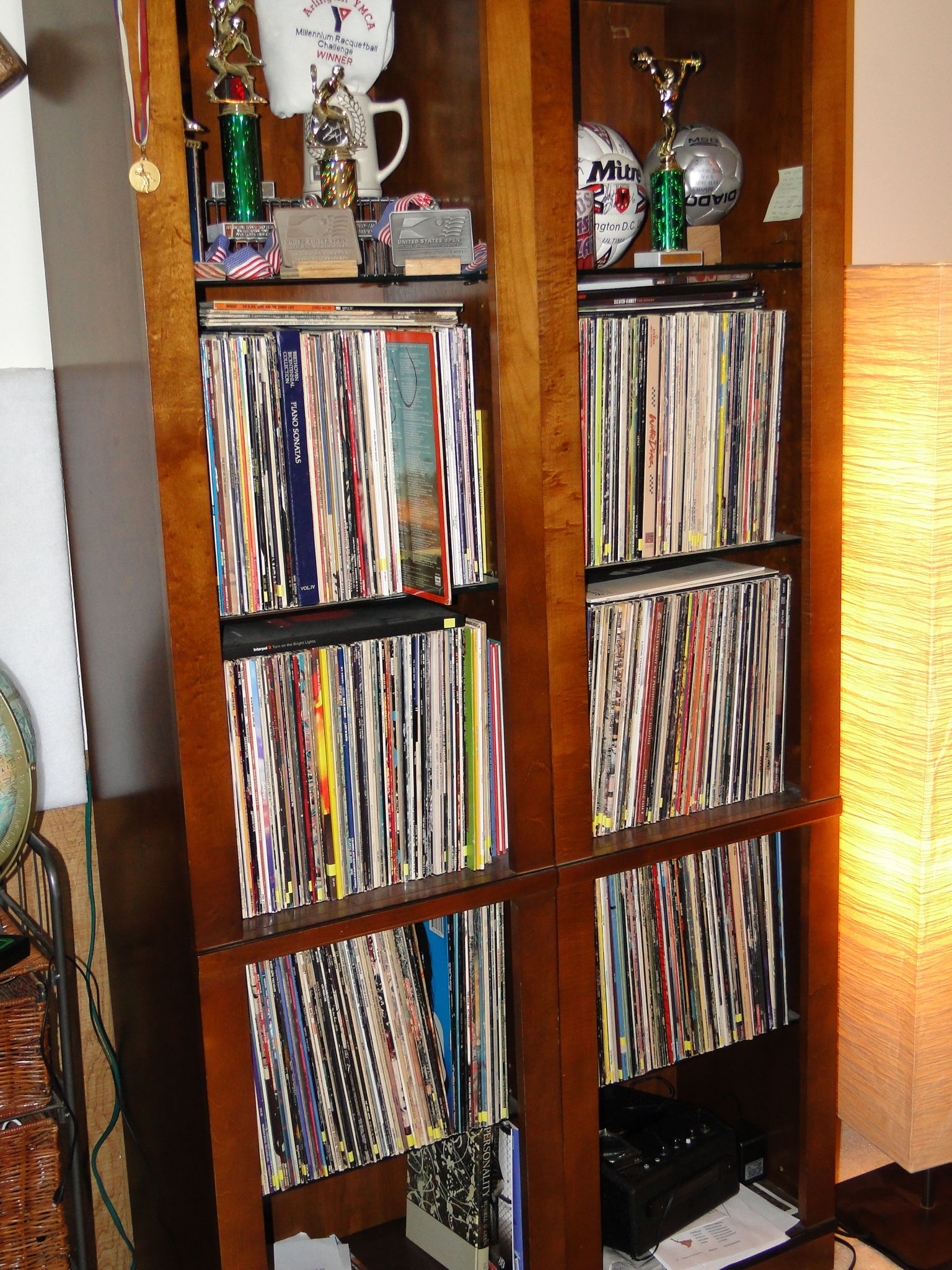 plenty of records, cd's, cassettes, dvd's, etc but mostly streaming nowadays