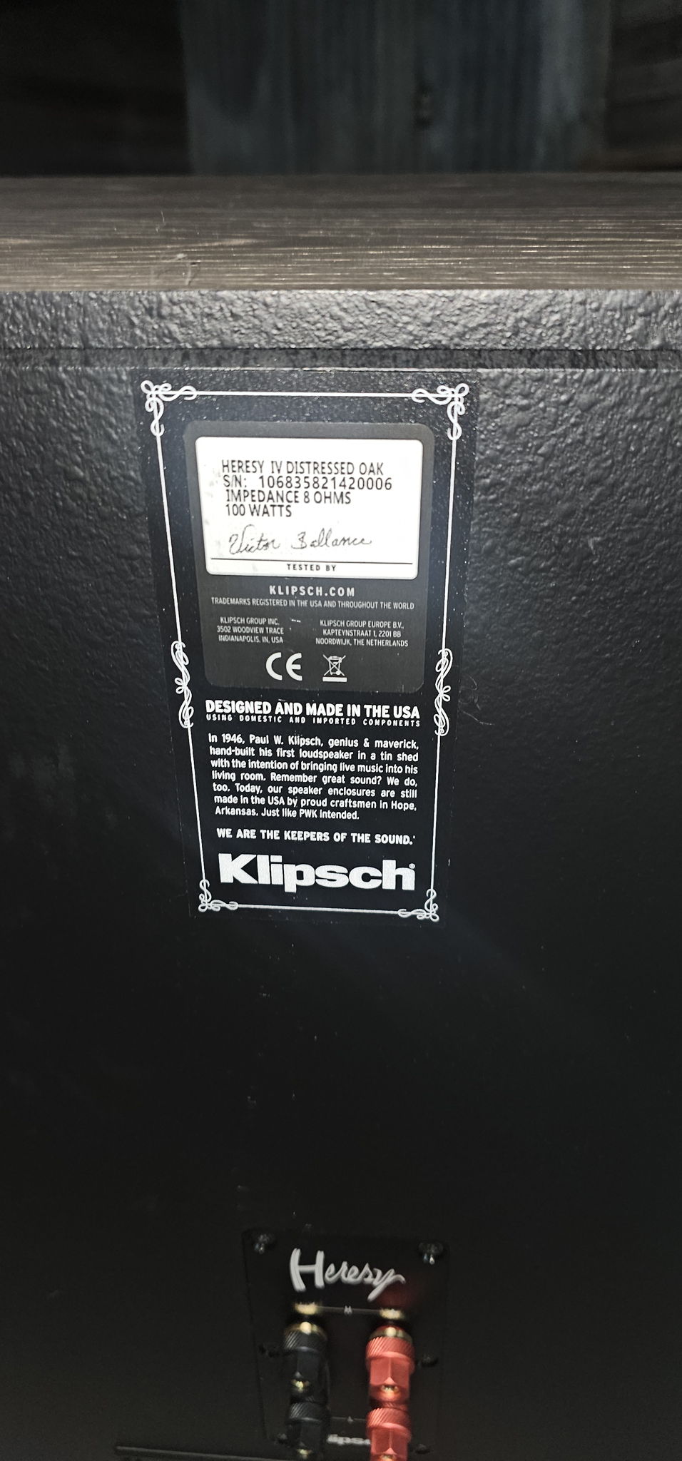 3ea Klipsch Heresy Iv 16