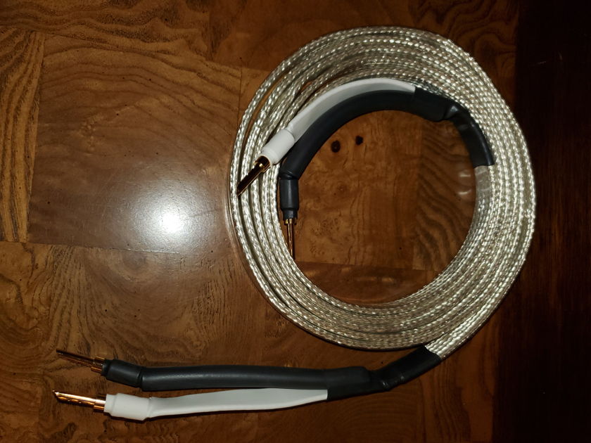 Analysis Plus - BIG SILVER OVAL Speaker Cables 10FT w/ BIG BFA Bananas - FINAL $ REDUCTION $800!!!
