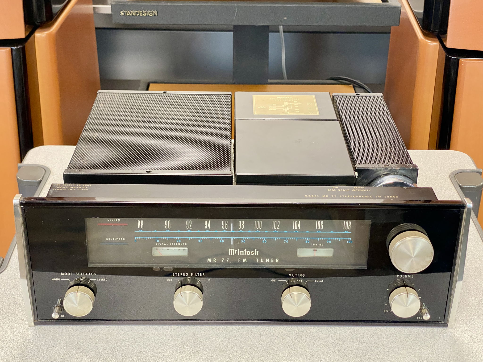 McIntosh MR 77 FM Vintage Stereo Tuner w/ walnut wood c... 7