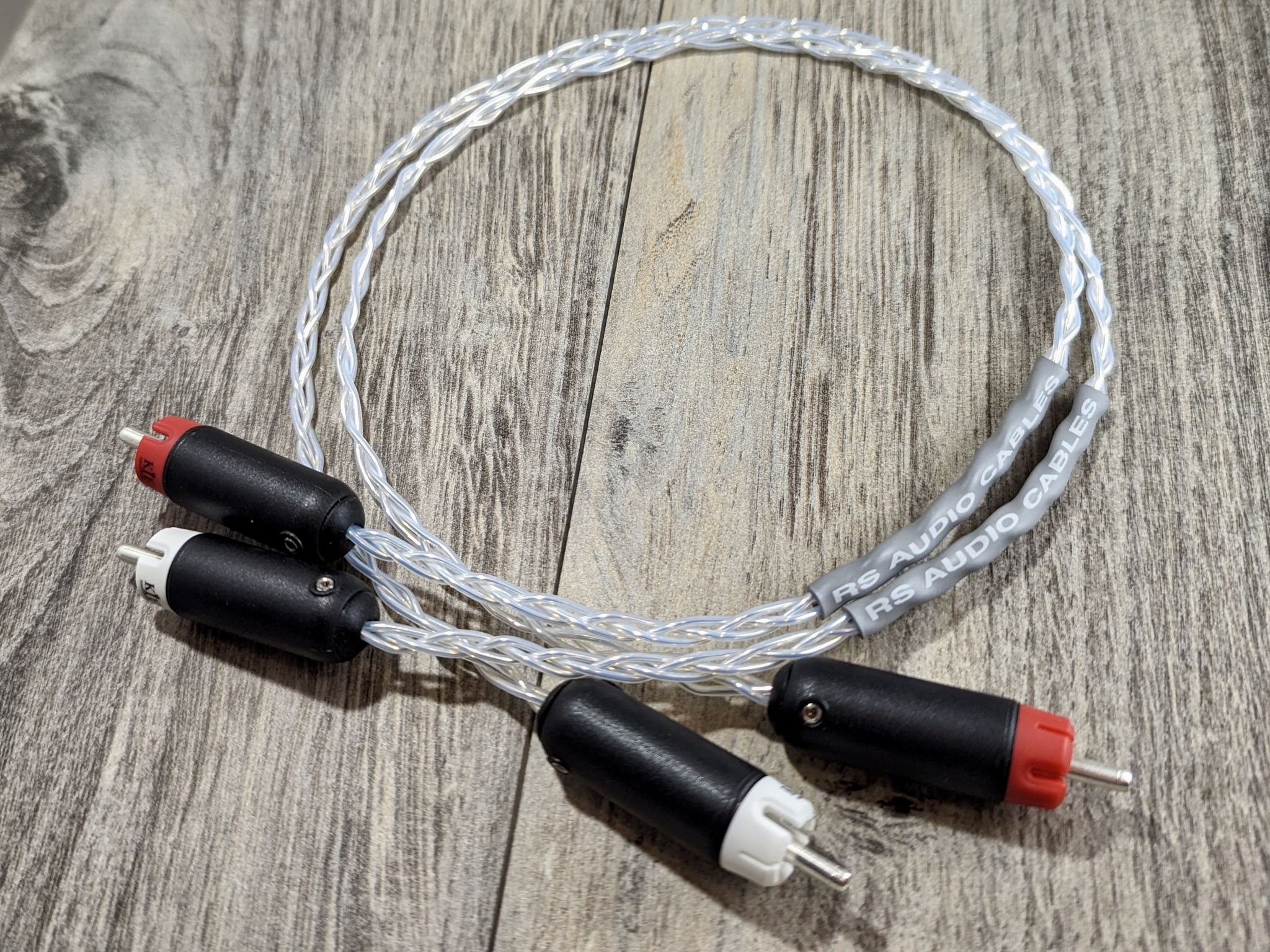 New RS Cables 0.5m Pair Solid Silver Interconnects wit... 2