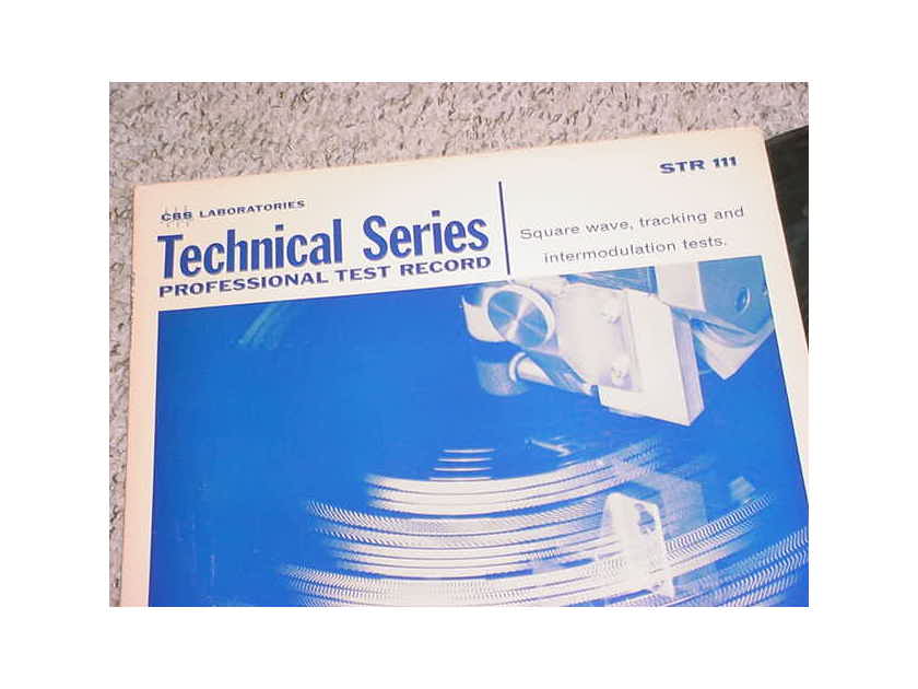 CBS Laboratories technical series Audiophile - professional test record lp STR 111 Square wave tracking Intermodulation tests