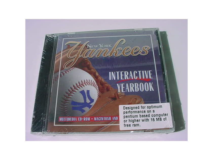 SEALED UNUSED New York Yankees - Interactive Yearbook multimedia CD ROM MACINTOSH & WINDOWS 95