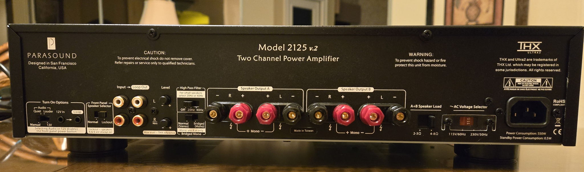 Parasound "New Classic" Model 2125 v.2 Amplifier & 200 ... 7