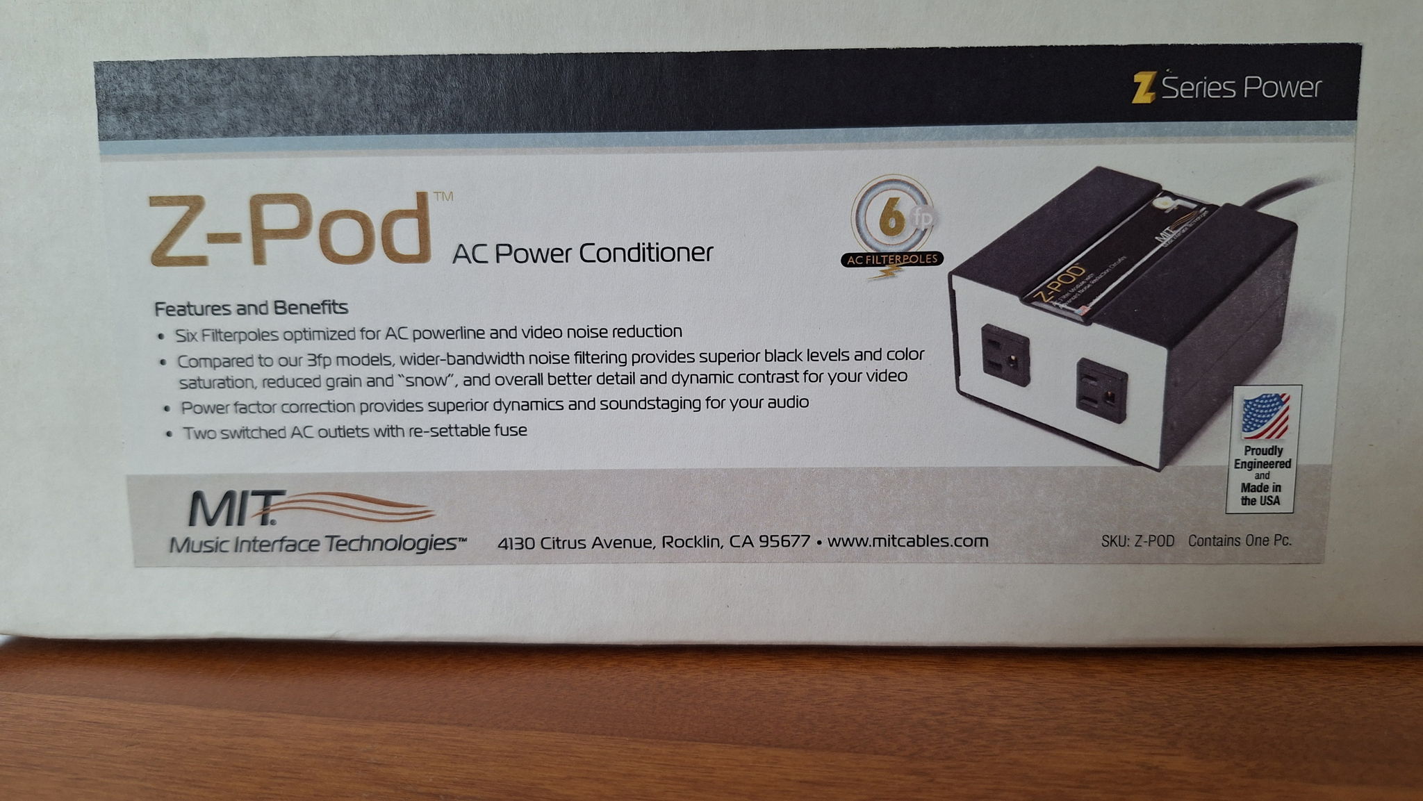 MIT Z-POD AC Power Conditioner and Video Noise Reductio...