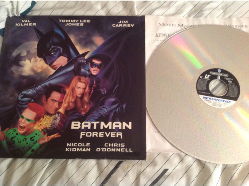 Jim Carrey Tommy Lee Jones Batman Forever Warner Brothers Laserdisc
