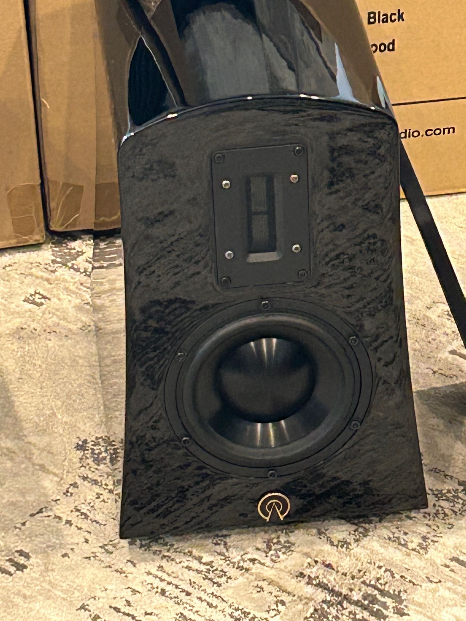 Alta Audio Alyssa speakers gloss black in original boxe... 10