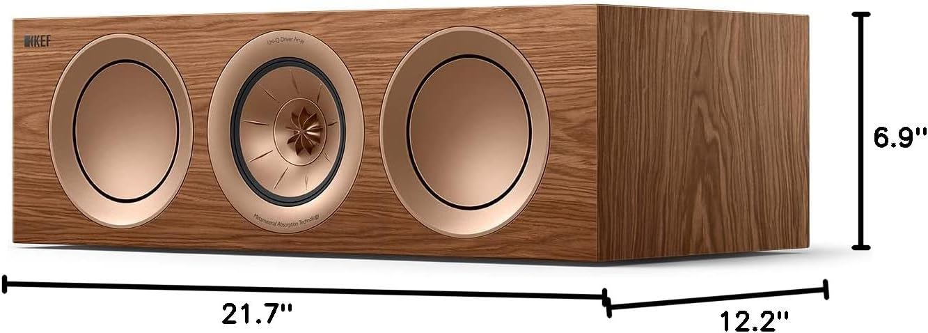 KEF R2 Meta Center channel speaker (Walnut) #1509 3