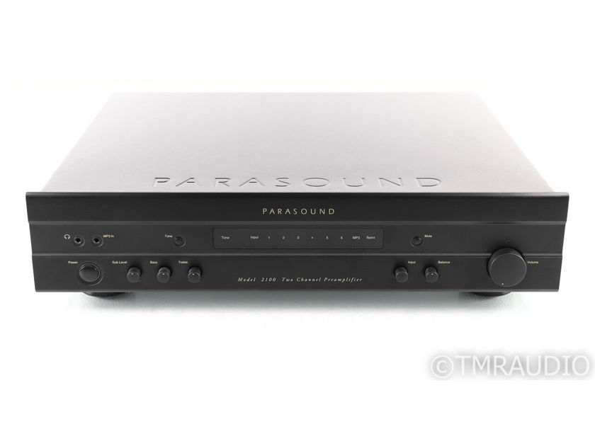 Parasound New Classic Model 2100 2.1 Channel Preamplifier; MM / MC Phono; Remote (27758)