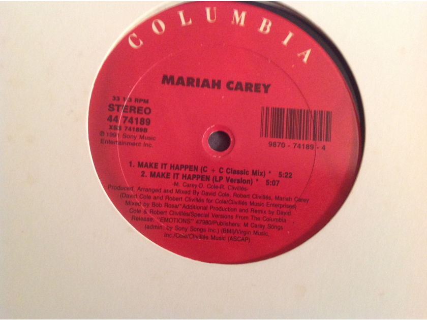 Mariah Carey Make It Happen  Columbia Records 12 Inch 4 Versions