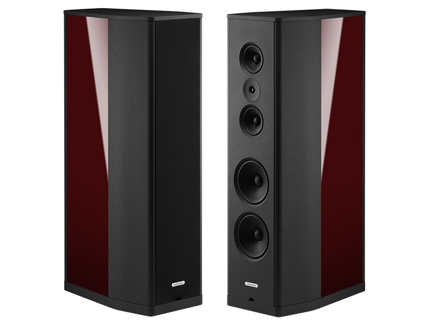 Audio Solutions Figaro L 3-Way Floorstanding Speakers (Red): MINT Demo; w/Wrnty; 50% Off
