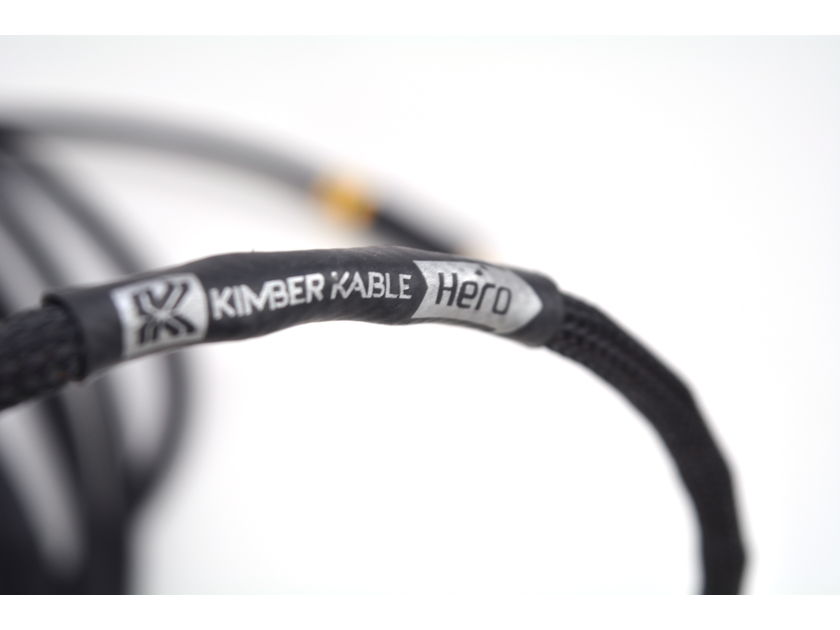 Kimber Kable Hero 3M RCA to RCA w/ WBT 0114- SINGLE- 2 available