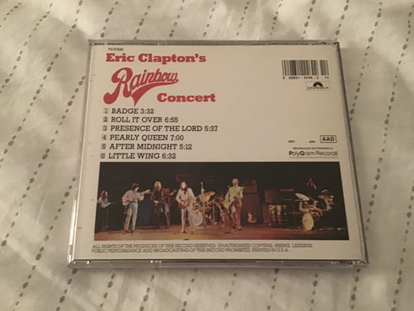 Eric Clapton  Eric Clapton’s Rainbow Concert Polydor Original Mix Version