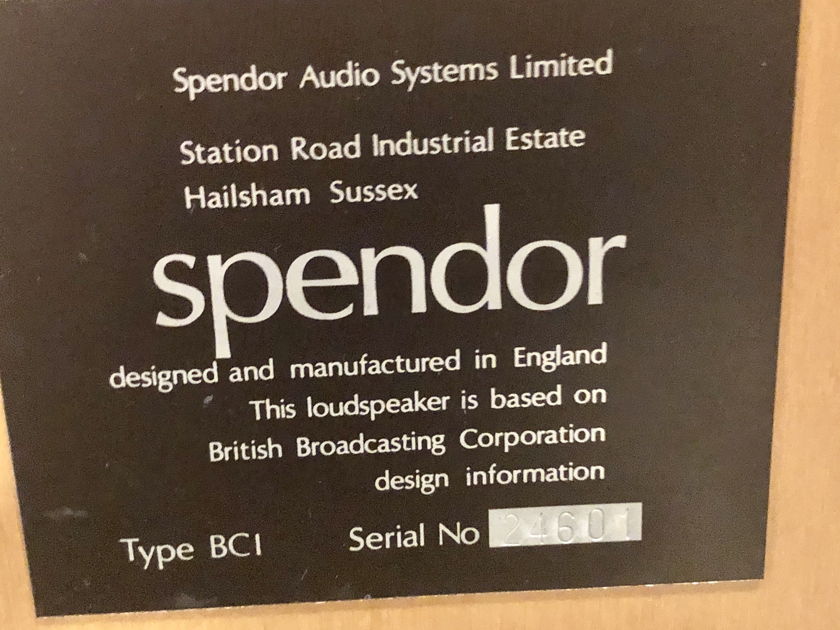 Spendor  BC1 loudspeakers