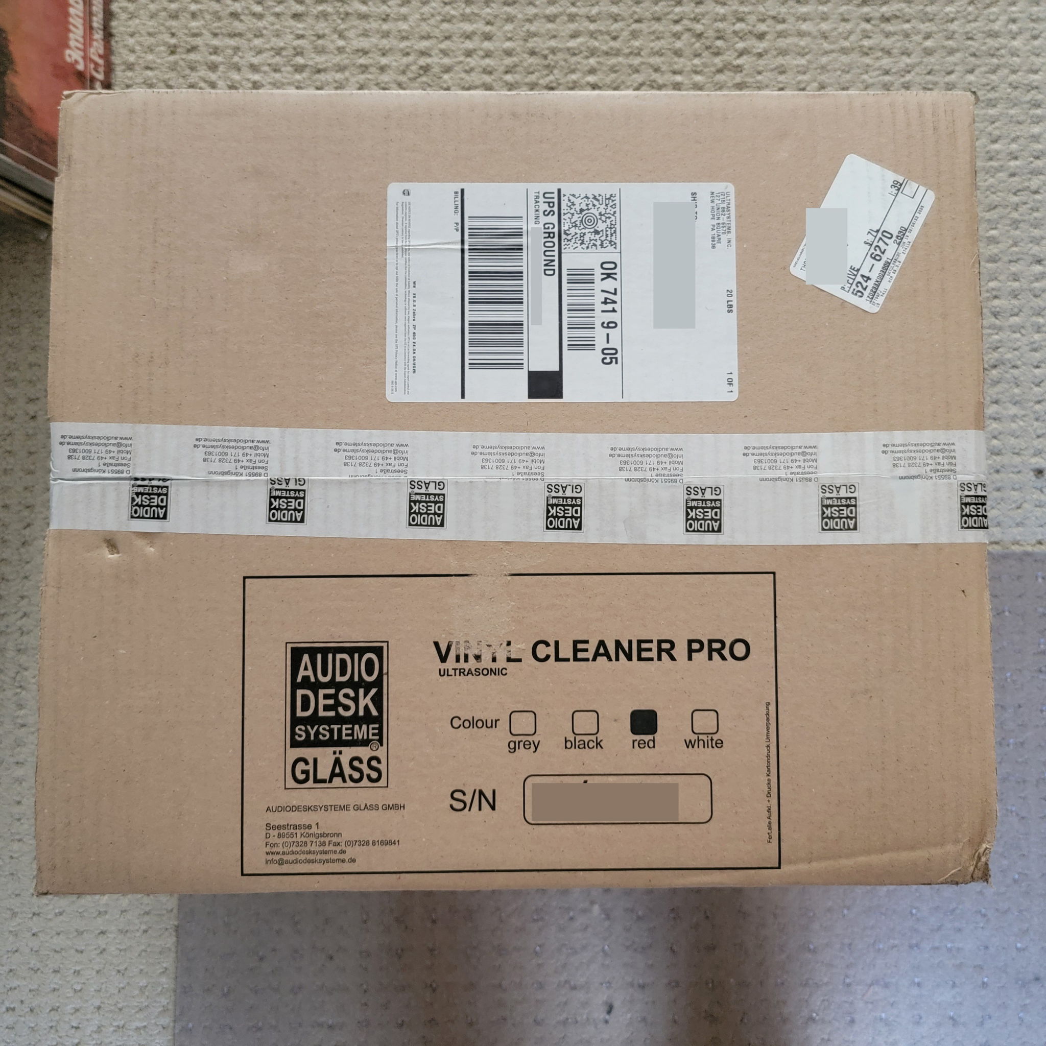 "NEW" Audiodesksysteme Glass Pro X - Ultrasonic Record ... 2