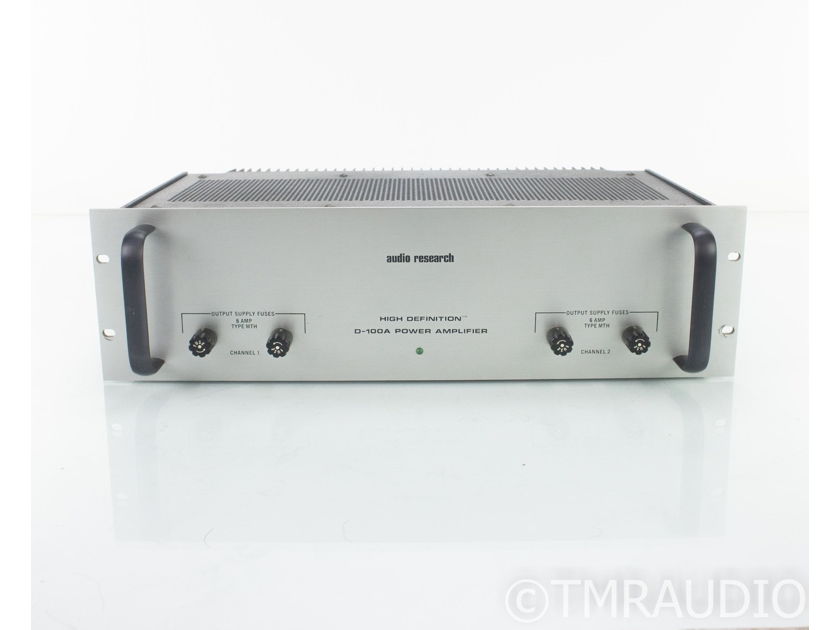 Audio Research D-100A Stereo Power Amplifier; D100A (18697)