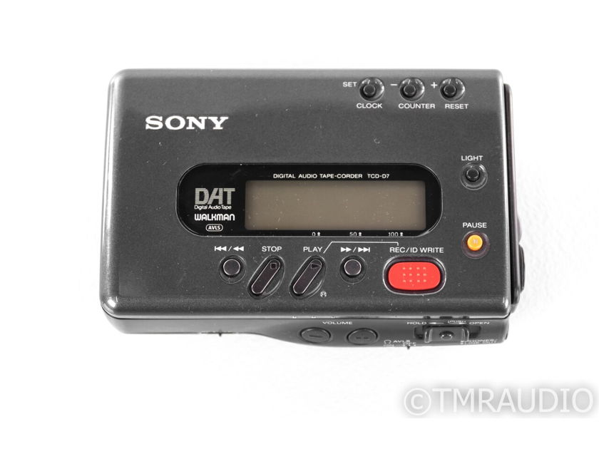 Sony Walkman TCD-D7 Portable DAT Cassette Player; AS-IS (Functional Error) (22814)