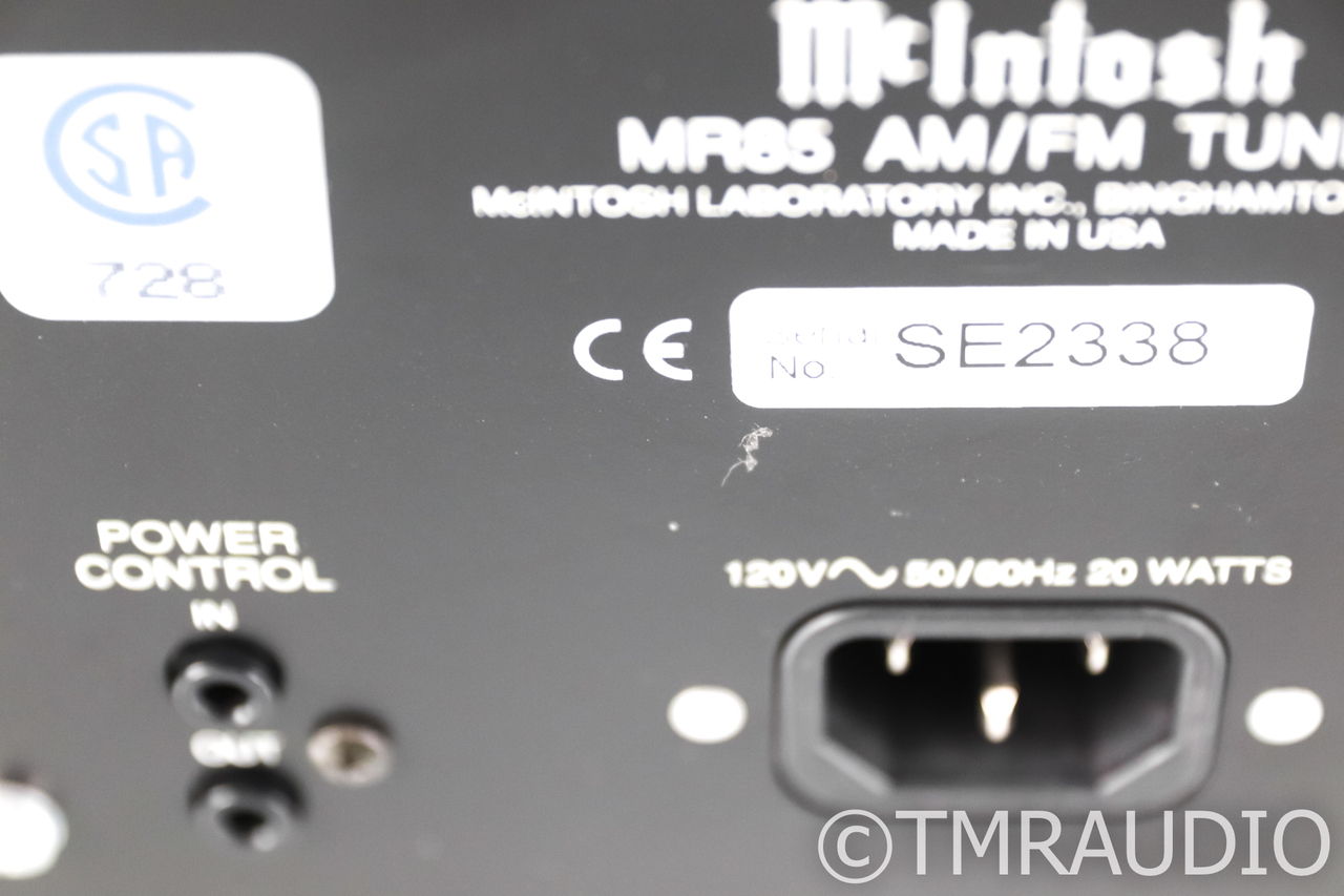 McIntosh MR85 Stereo AM / FM Tuner; MR-85 (39215) 9