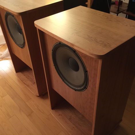 Tannoy 15" Gold Monitor Speakers in Brand New GRF Folded Horn Cherry Cabinets