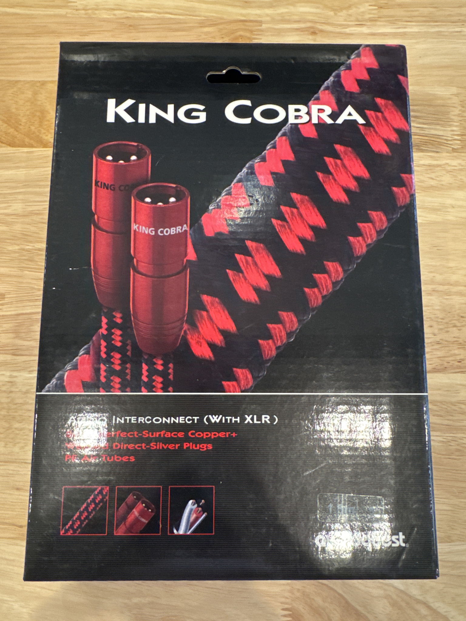 AudioQuest King Cobra Interconnect XLR to XLR 1.5 meter