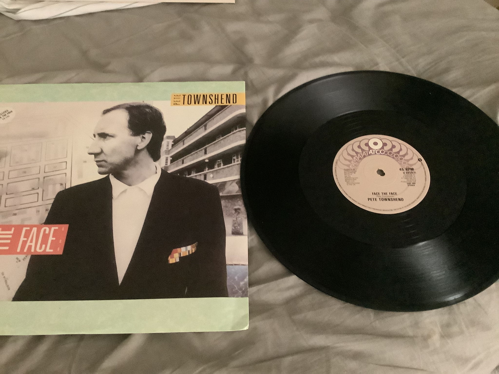 Pete Townshend Atco Records UK 12 Inch EP Face The Face 2