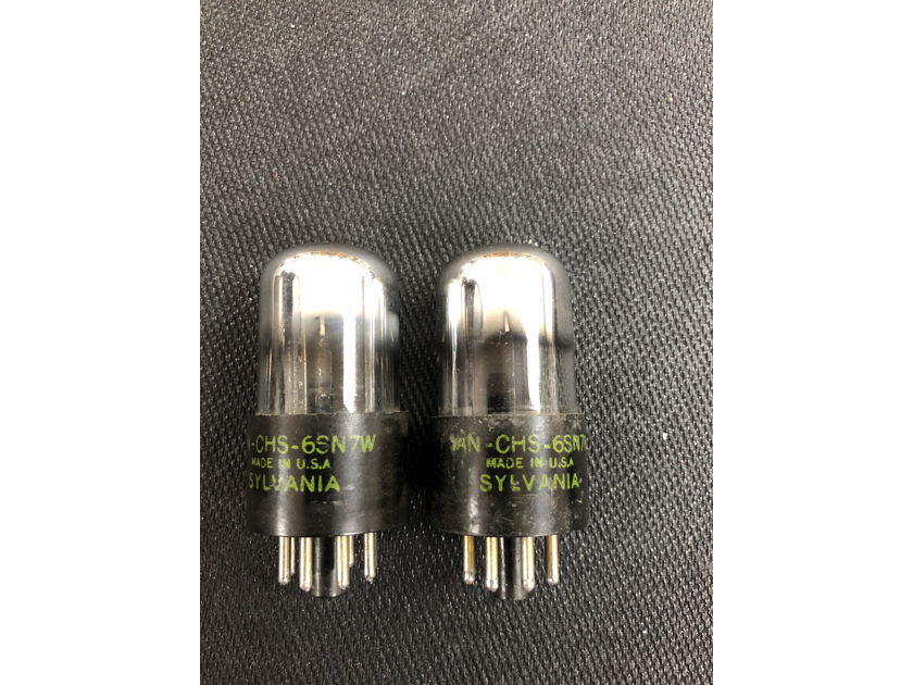 Matched Pair Sylvania 6SN7W Short Bottle (Army, Navy) The Best Sound Tube for Aesthetix- Calypso, Cary, Yaqin, Atma-Sphere, Rogue, Conrad-Johnson. Reduce Price Now only $54.95 Pair.
