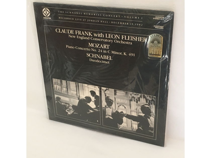 REDUCED! RARE SEALED Double Audiophile Album Set: Frank/Shure/Fleisher Schnabel Memorial Concert Vol I & II $65