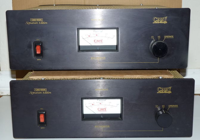 Cary CAD-100S Signature edition monoblocks power amplif...