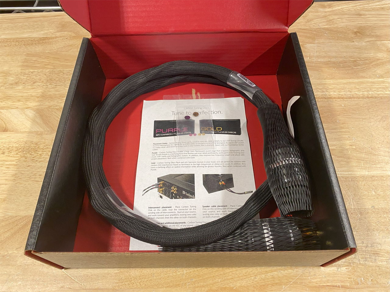 Synergistic Research Foundation SX High Current power cord with 20A IEC