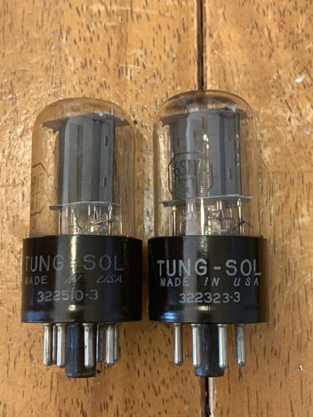 Rare Tung-Sol 6SN7GT test NOS Tubes matched PAIR
