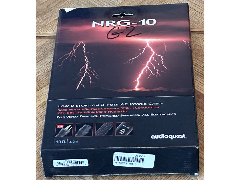AudioQuest NRG-10 - 10 ft US 3 pole AC power cable