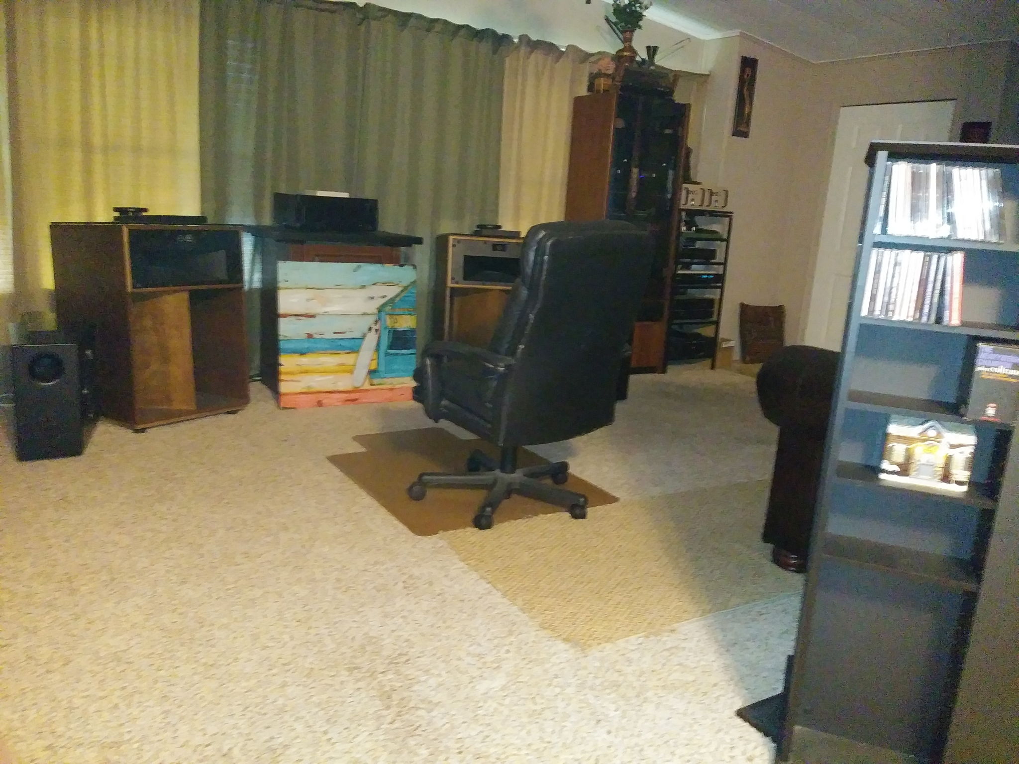 Based on the recording, I often need to move my chair forward, or back, from the speakers. I am very far removed from all walls, rear included. 