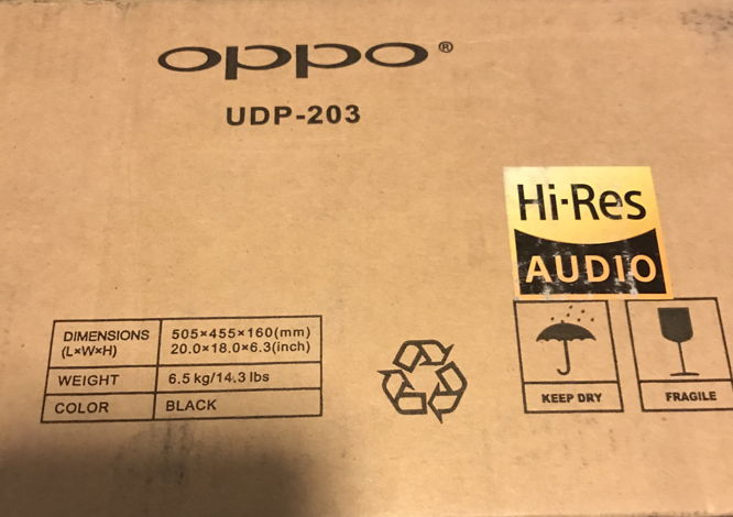 OPPO UDP-203 4K Ultra HD Blu-ray Disc Player NEW