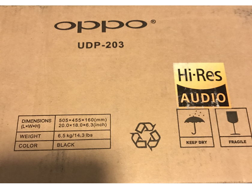 OPPO UDP-203 4K Ultra HD Blu-ray Disc Player NEW