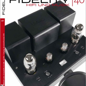 Lyric Audio Ti100 Mk.II on the frontpage of the FIDELITY magazine