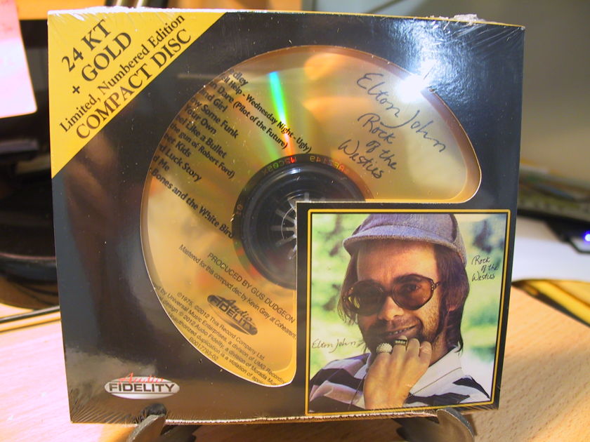 24K Gold CD HDCD AFZ-149 Audio Fidelity Elton John Rock Of The Westies Sealed #0830/5000